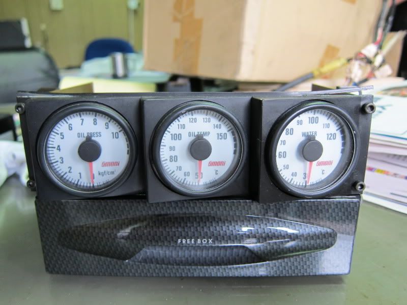 FS Omori Gauges (Water, Oil temp / Pressure) with Din Panel